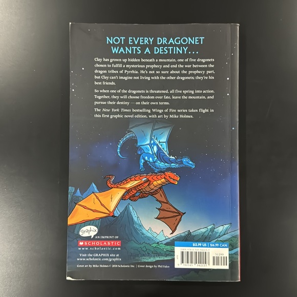 Wings of Fire Book #1: The Dragonet Prophecy - Scholastic Graphic Novel - Picture 2 of 9